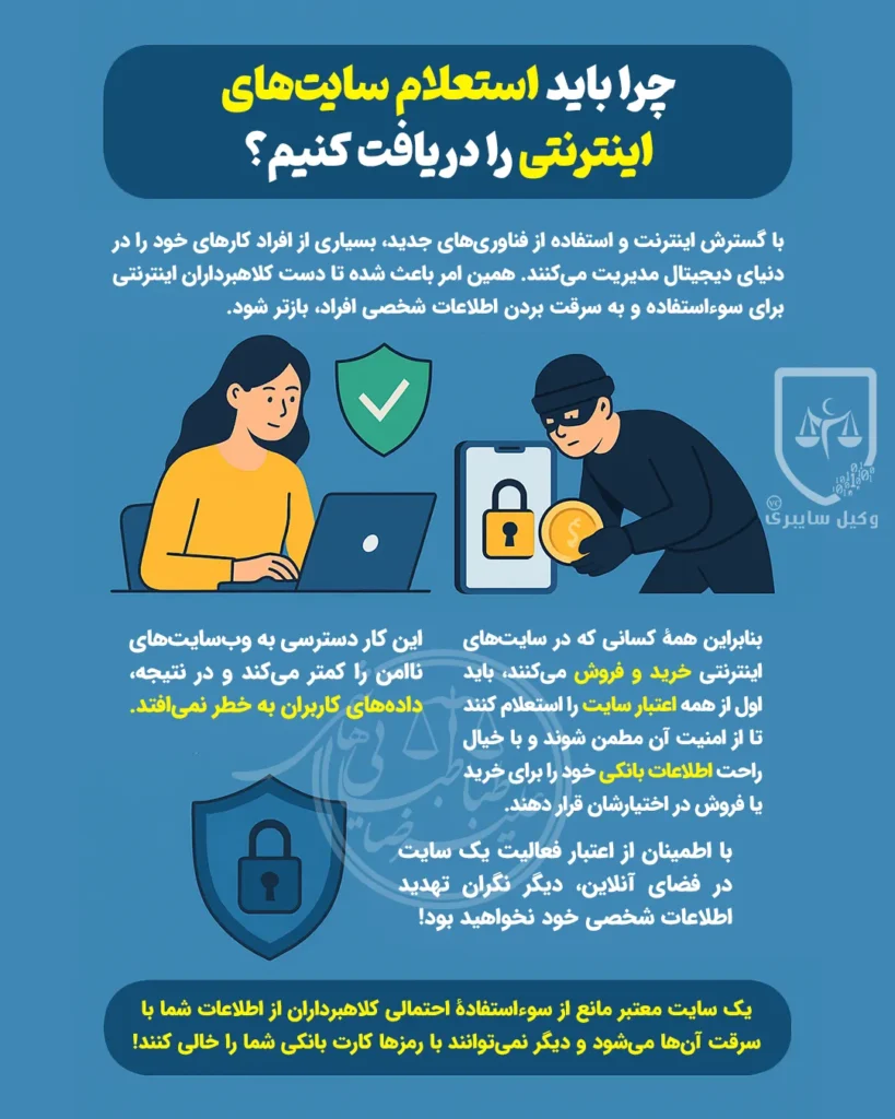 استعلام سایت های اینترنتی چگونه انجام می شود؟ استعلام سایت های اینترنتی چگونه انجام می شود؟