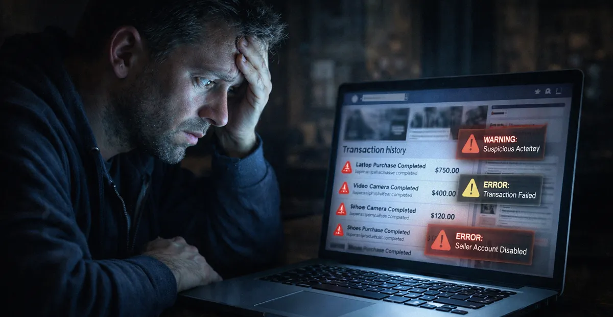 فروشنده آنلاین ناپدید شد شکایت از فروشنده ناپدید شده