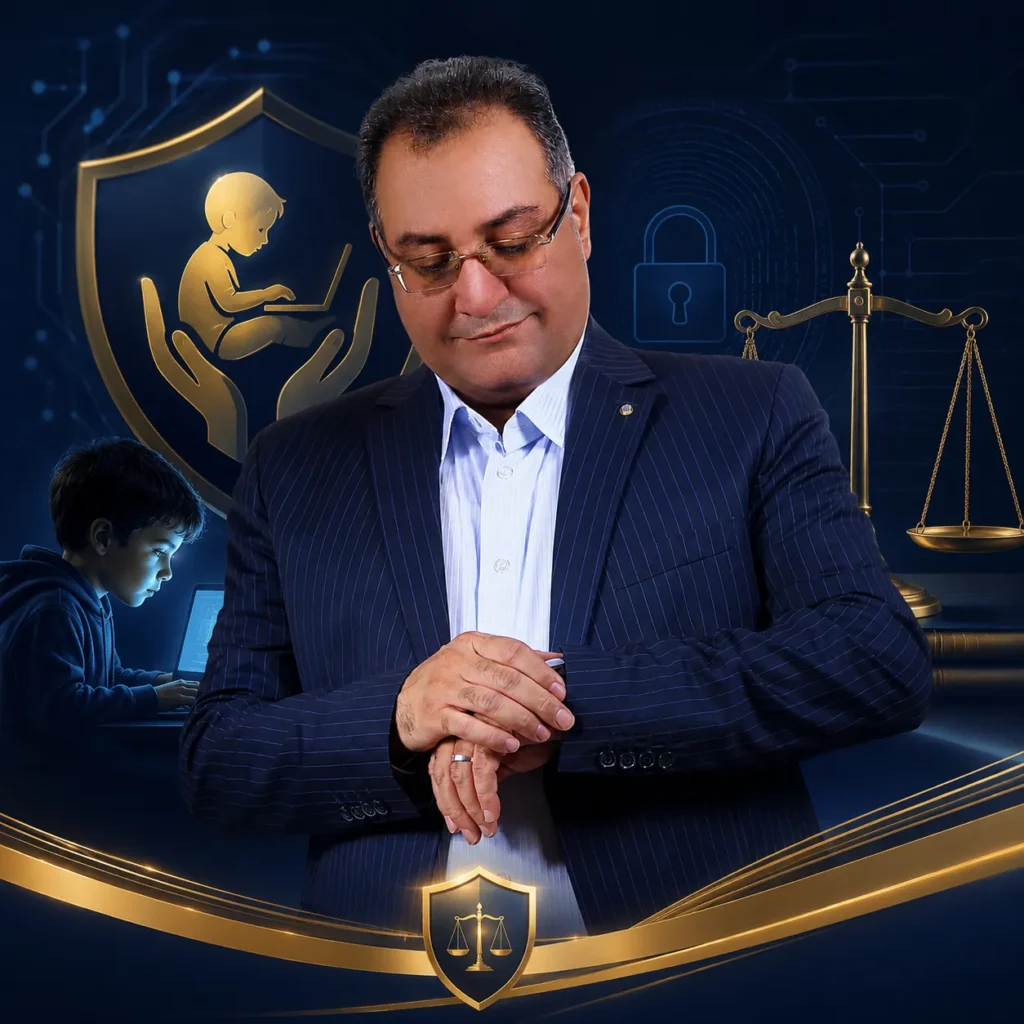 وکیل جرائم سایبری علیه کودکان دریافت وقت مشاوره حضوری و تلفنی با علیرضا طباطبایی هاشمی وکیل جرائم رایانه‌ای کودکان