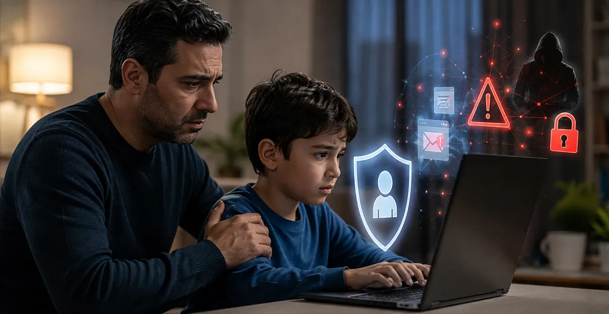 اشتباهات والدین بعد از وقوع جرم سایبری علیه کودک اشتباهات والدین پس از جرم کودک جرم سایبری علیه کودک و اقدامات صحیح برای پیگیری قانونی