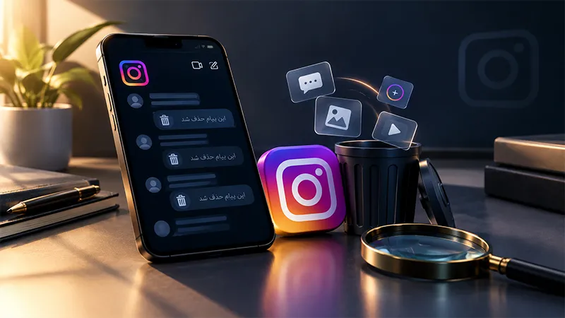 مدرک پیام پاک شده اینستاگرام و بازیابی دایرکت حذف شده اینستاگرام