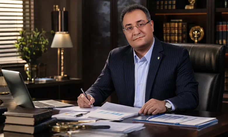 وکیل خیانت در امانت در حال بررسی پرونده مالی و اسناد قرارداد